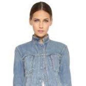 Helmet Lang Denim Jacket size L runs small